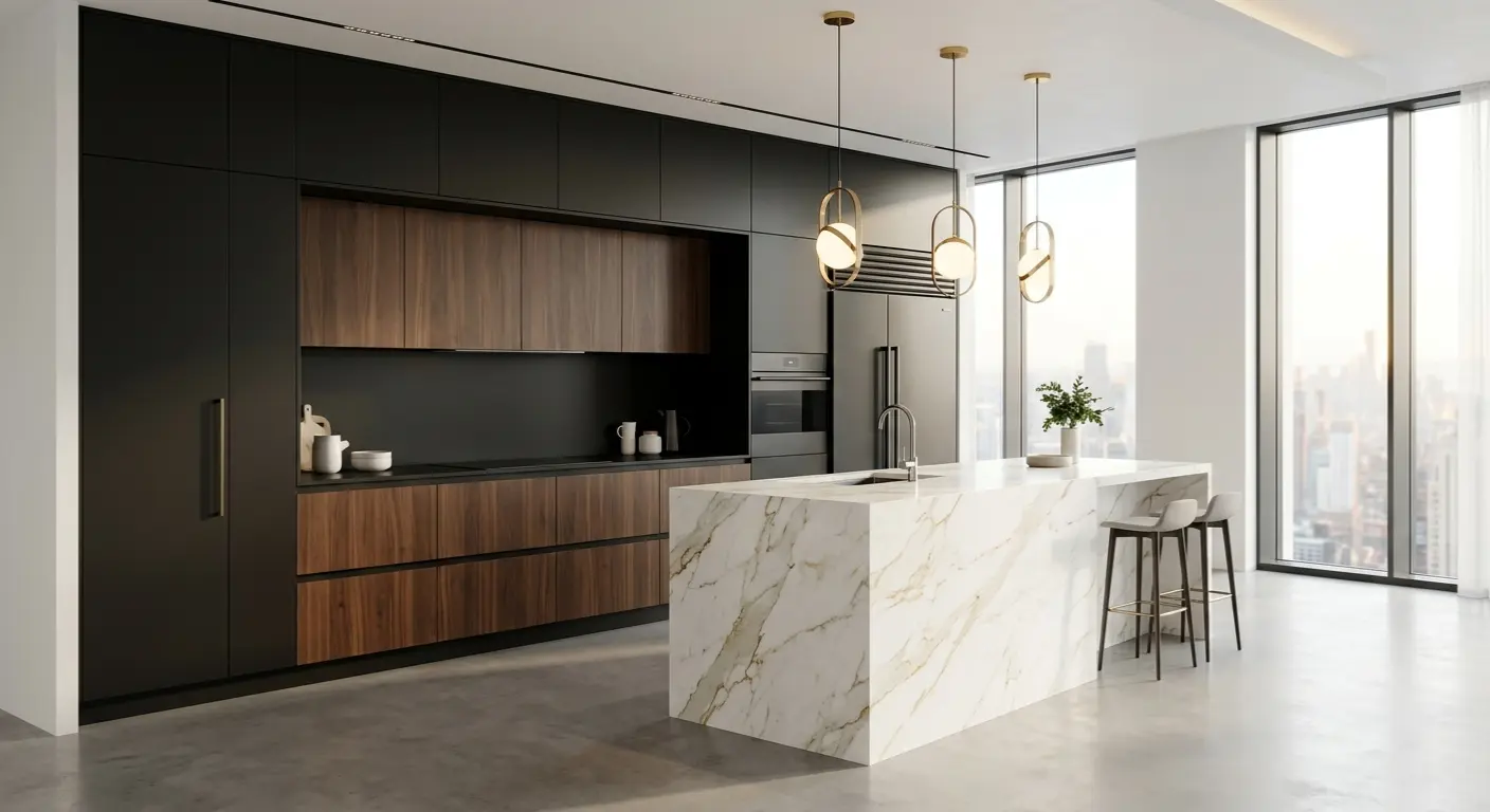 Luxury kitchen renovation Dubai Hills Villa